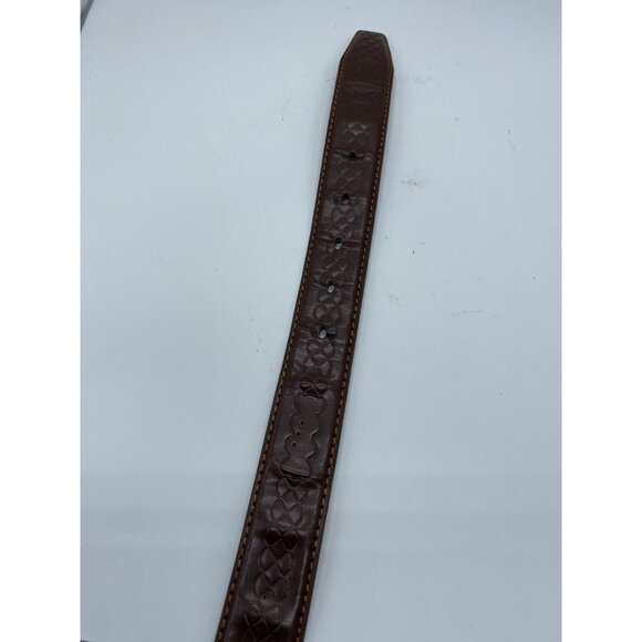 Brown Genuine Leather Belt Men's Size XL 42-44 Style 807 - Picture 8 of 9